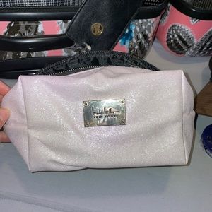 Pink sparkly cosmetic case